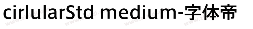 cirlularStd medium字体转换